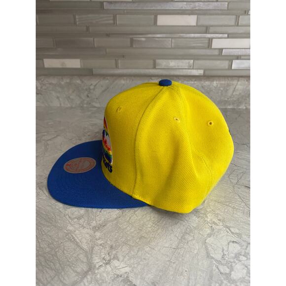 NWOT Denver Nuggets Retro Logo Mitchell & Ness NBA Snapback Hat - Picture 4 of 9